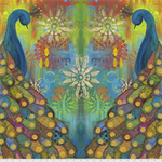 Free Spirit - Pizzazz - 45^ Mirrored Peacock Panel, Multi