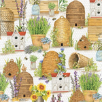 Robert Kaufman - Everyday Favorites - Bee Hives & Flowers, Honey