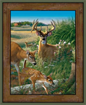 Springs Creative - Feast in the Valley - 36^ Deer Wall Panel, Multi