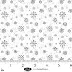 Blank Quilting - Be Merry & Shine Bright - Mini Snowflakes. White