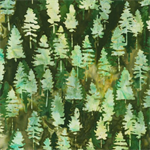 Robert Kaufman - Artisan Batiks: Woodland Wonders - Trees, Green