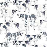 Kanvas Studio - Rise 'n Shine - Farm Fresh Cows, Black/White