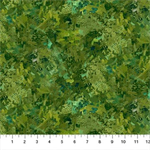 Northcott - Canoe Lake - Multi Texture, Green