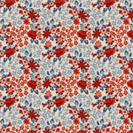 Lumin Fabrics - Stripes and Stars - Rose Floral, Antique Multi