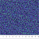 Northcott - Shimmer Basics - Multi Dot, Deep Sea