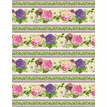 Wilmington Prints - Flower Show - Repeating Stripe, Multi