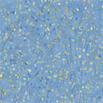 Marcus Fabrics - Yellow Sky - Fields, Medium Blue
