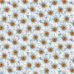 Blank Quilting - Florinda - Daisies, Blue