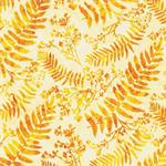 Hoffman California - Bali Batik 2020 - Fern & Twigs, Sun