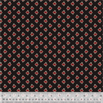 Windham Fabrics - Circa: Turkey Red - Butterfly, Black