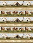 Wilmington Prints - Greener Pastures 2 - Repeating Stripe, Multi