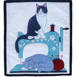 Wall Quilt Pattern - Cat Nap - 13^ x 15^