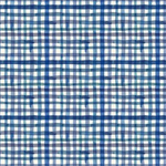 Hoffman California - Dash of Love - Hand Drawn Plaid, Royal