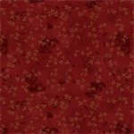 Henry Glass - Flossies Flowers - Mixed Media, Red