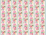 Wilmington Prints - Peony Blossoms - Repeating Stripe, Multi