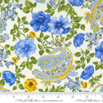 Moda - Summer Breeze - Flowers and Paisley, Ivory
