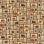P & B Textiles - Autumn Homestead - Set Stamps, Ecru
