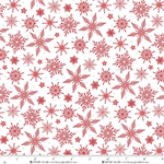 Henry Glass - Tailgate Traditions - Red Snowflakes, White