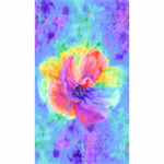 Timeless Treasures - Spirit - 24^ Anemone Flower Panel