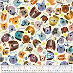 Windham Fabrics - Fur-ever Friends - Man's Best Friend, Ivory
