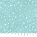 Northcott - Holly Jolly - Snowflakes, Turquoise