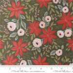 Moda - Quilting Cuddle - Christmas Eve - Poinsettia Party, Wintergreen