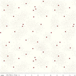 Riley Blake Basics - Dainty Daisy - Small Barn Red Daisies, Cloud