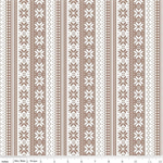 Riley Blake - Winter Magic - Sweater Stripe, Tea Dye