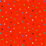 Elizabeth Studio - Insects All Around - Multi Dots, Flame Red
