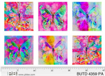 P & B Textiles - Butterfly Dreams - 28^ X 43^ Butterfly Panel, Multi