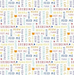 Wilmington Prints - Fe-line Frisky - Words Allover, White