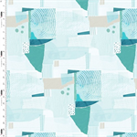 Studio E - Color Me Abstract - Minamalist Collage, Jade