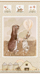 Henry Glass - You Are My Sunshine - 24^ Bunny Farm Panel, Multi