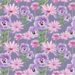 Studio E - Midnight Hydrangea - Floral, Lilac