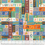 Windham Fabrics - Fur-ever Friends - Rescue & Adopt, Multi