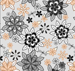 Wilmington Prints - Cottage Reverie - Large Floral, Light Grey