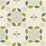 Quilting Treasures - Renewal of Hope - Geo Floral, Cream