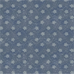 Windham Fabrics - Faded Indigo - Elegant Floral, Dark Rinse