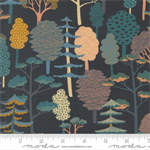 Moda - Feather and Forest Bloom - Forest Trees, Midnight