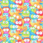 A.E. Nathan - Comfy Flannel Prints - Packed Owls, Multi
