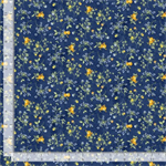 Timeless Treasures - Sunflower Farm - Tiny Floral, Navy