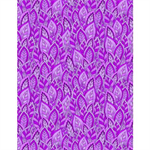 Wilmington Prints - Rainbow Flight - Decorative Leaves, Purple