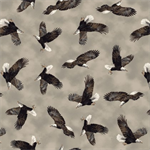 Windham - Archer Flannel - Majestic Eagle, Taupe