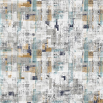 Northcott - Urban Oasis Flannel - Multi Squares, White