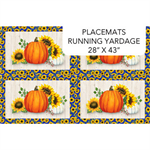 Northcott - Autumn Gathering - 28^ Placemats, Cream