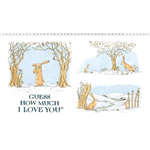 Clothworks - Guess How Much I Love You 2020 - 24^ Panel, White/Metallic
