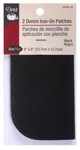 Dritz - Iron-On Denim Patches - 5^ x 5^ 2 ct; Black