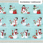 Northcott - Holly Jolly - Blocks (Running Yardage), Turquoise