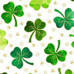 Quilting Treasures - St. Paddy's Cheer - Clovers, White