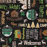 Michael Miller - The Great Outdoors - Outdoor Spirit, Black